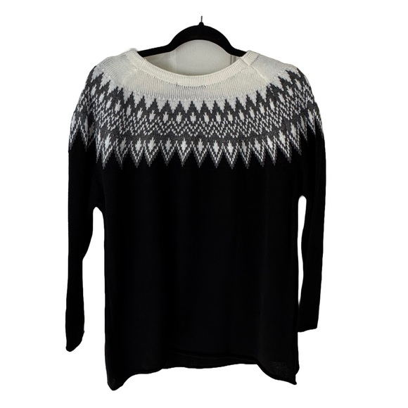 NWT Black and White Crew Neck Sweater From CCK Style - Picture 2 of 4